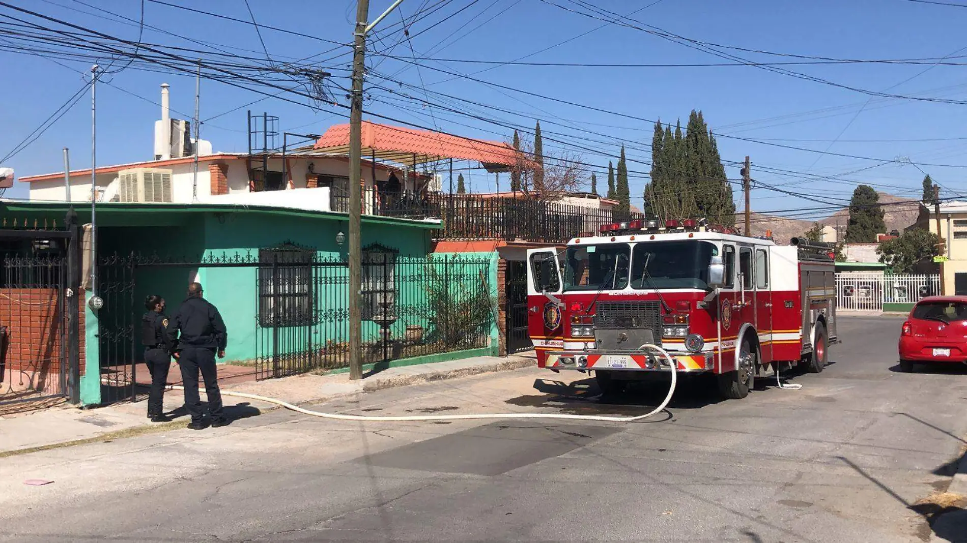 incendio en la cima